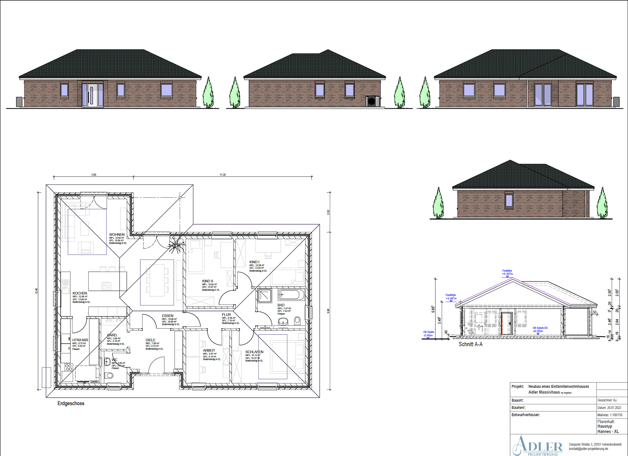 Adler Massivhaus Typ Hannes XL