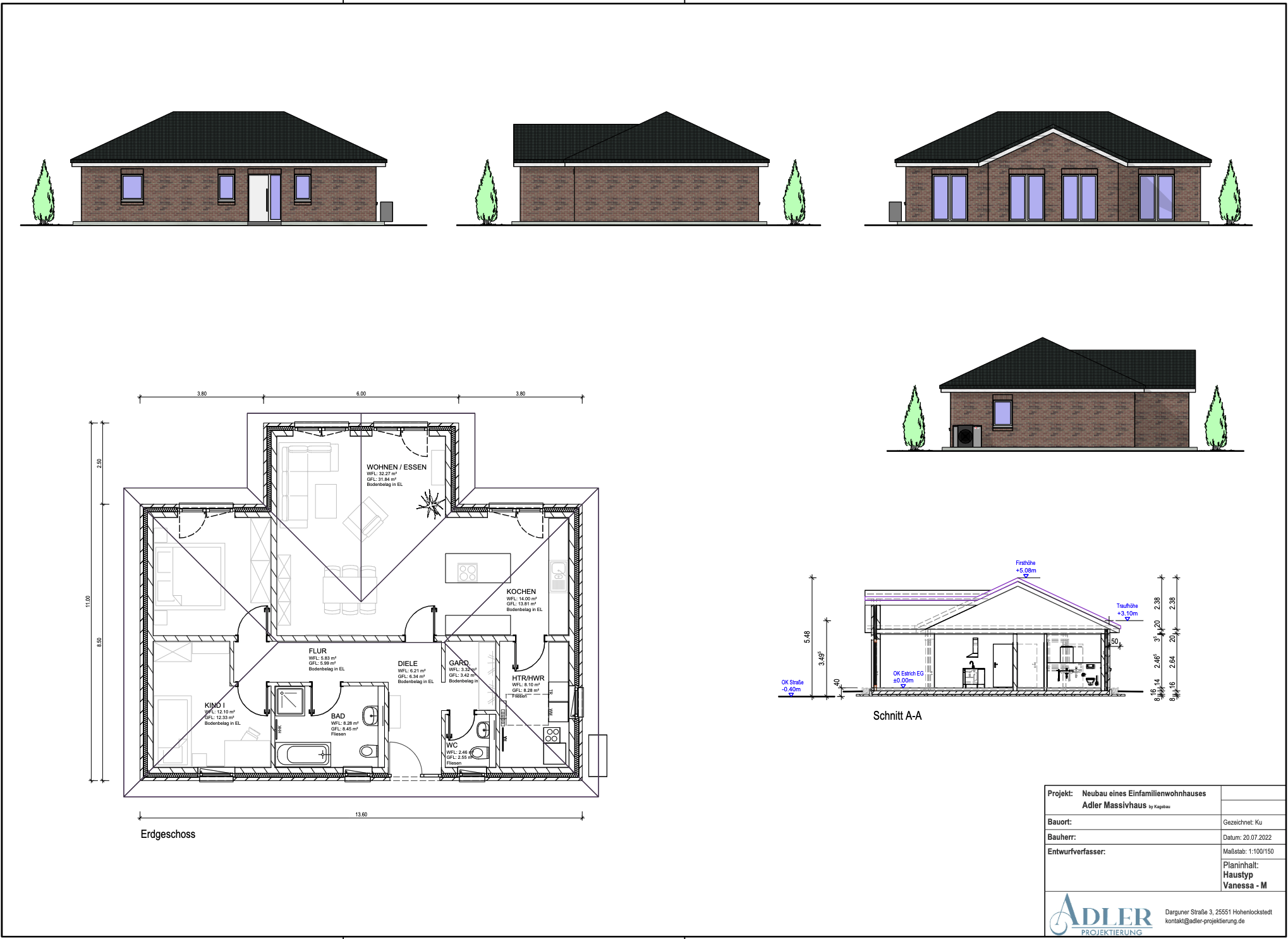 Adler Projektierung Doppelhaus Vanessa L